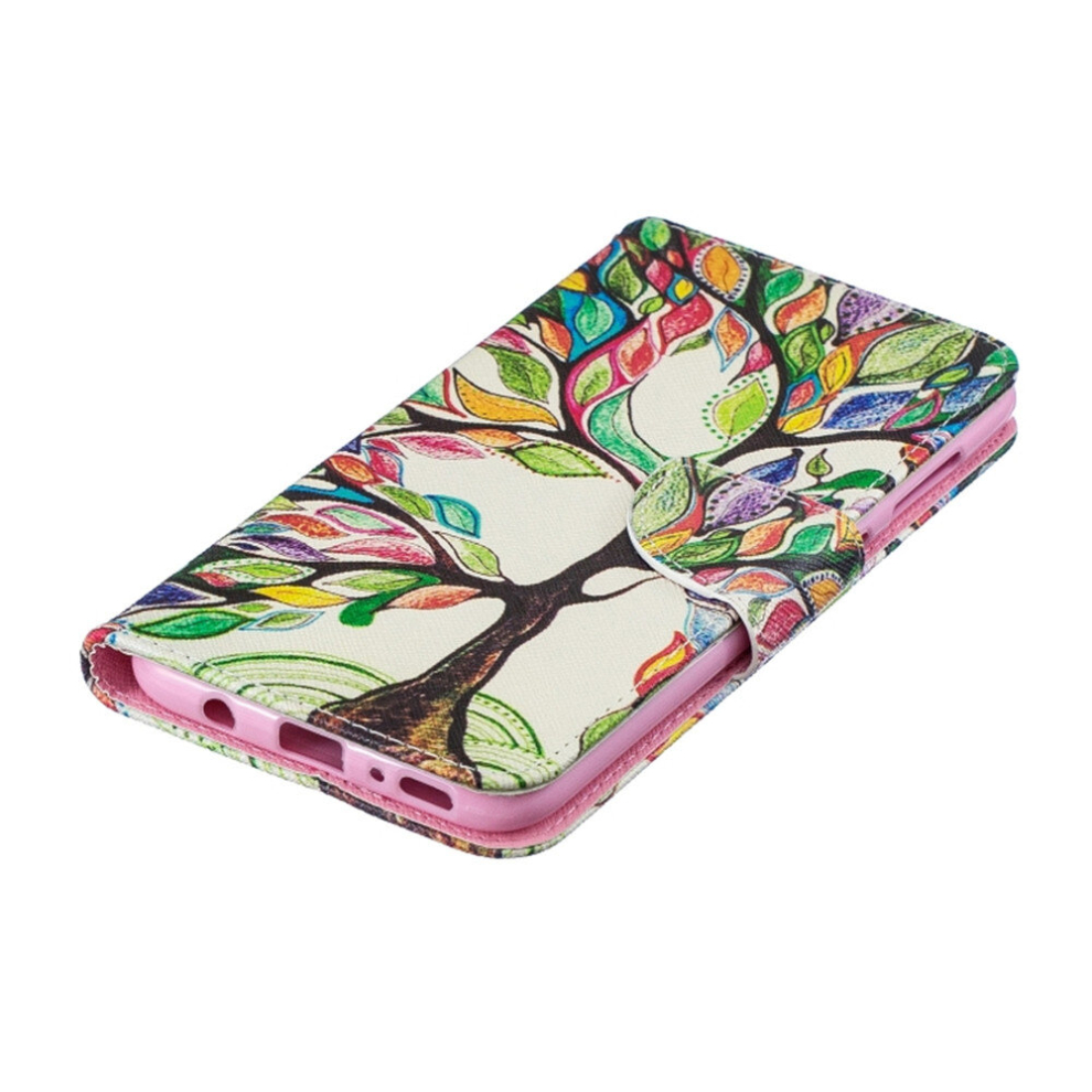 Colored Drawing Pattern Horizontal Flip Leather Case For Samsung Galaxy A70&A7,With Holder & Card Slots & Wallet(Tree Of Life) 8881471530201