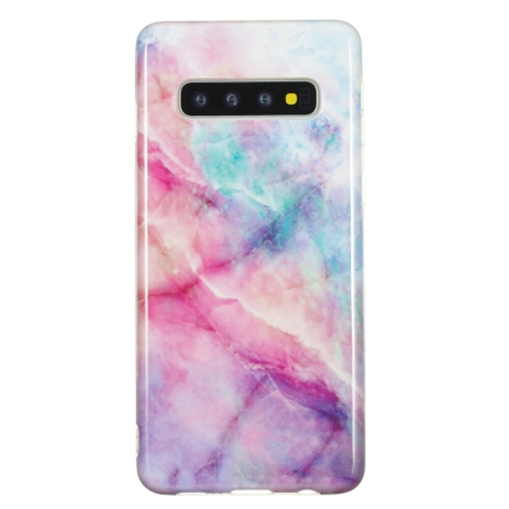 Tpu Protective Case For Galaxy S10(Pink Marble) Green 8881471530195