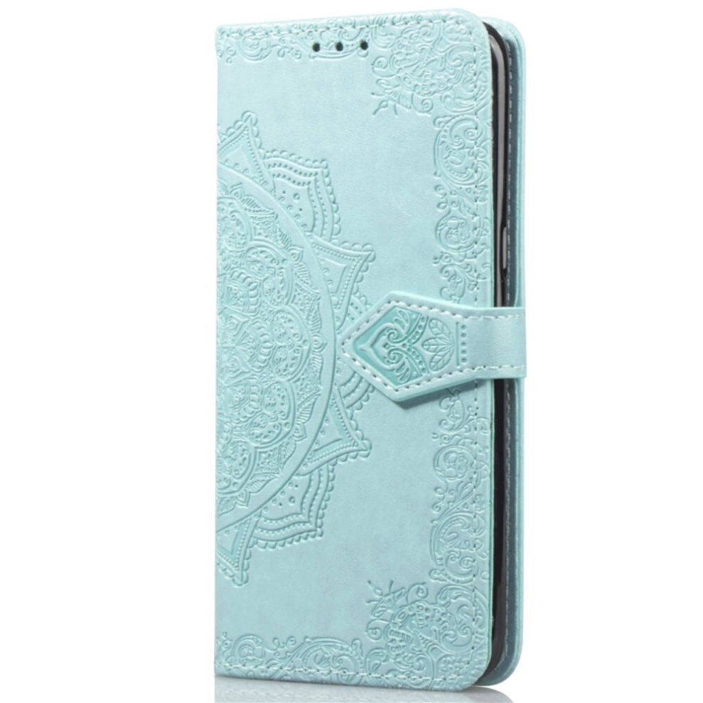 For Galaxy S8 Halfway Mandala Embossing Pattern Horizontal Flip Leather Case With Holder & Card Slots & Wallet & Lanyard(Green) Green 8881471533882