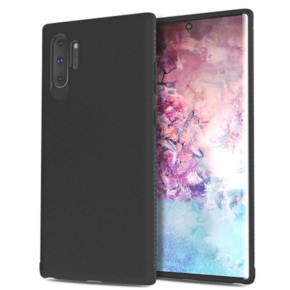 Lenuo Leshen Series Stripe Texture Tpu Case For Galaxy Note 10+ / Note 10 Pro (Black) Black 8881471525696