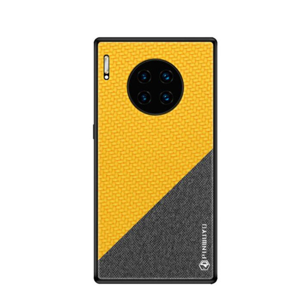 For Huawei Mate 30 Pro Rong Series Shockproof Pc + Tpu+ Chemical Fiber Cloth Protective Cover(Yellow) Yellow 8881471533202