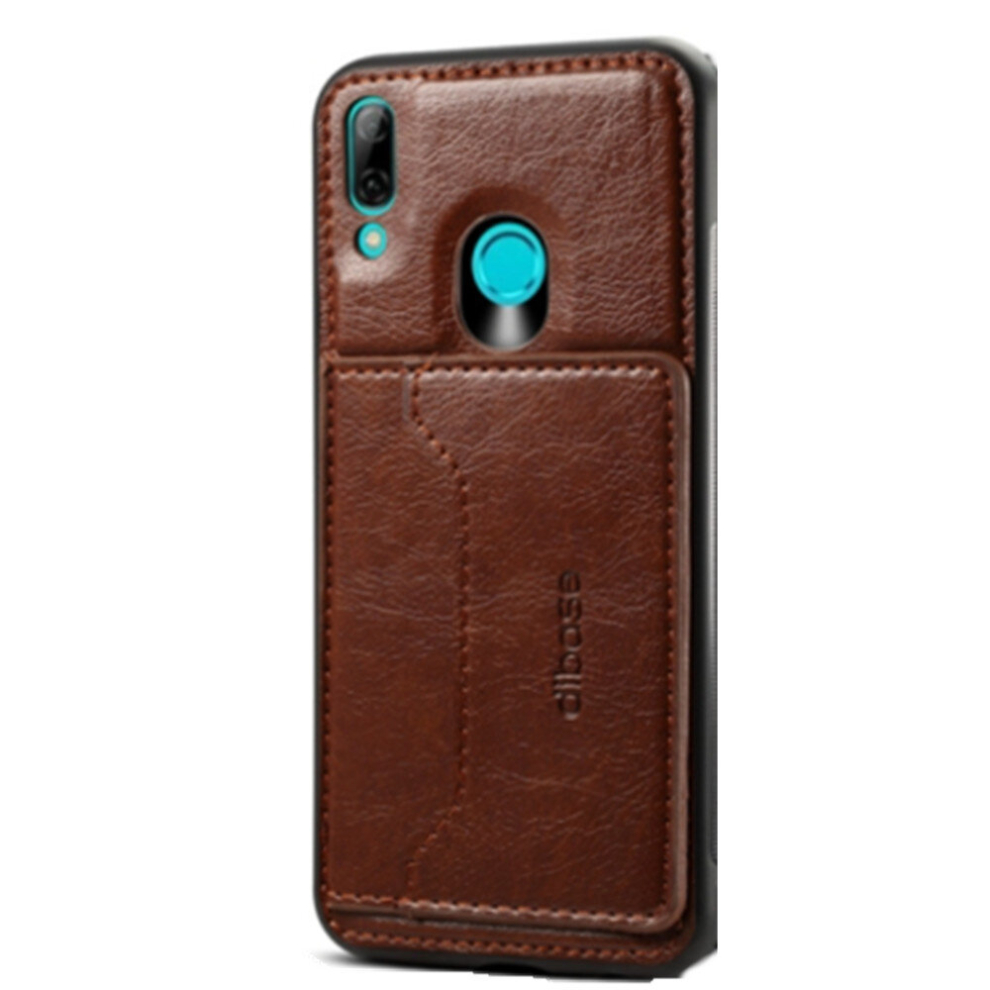 Dibase Tpu + Pc + Pu Crazy Horse Texture Protective Case For Huawei P Smart 2019 With Holder & Card Slots(Coffee) 8881471530157