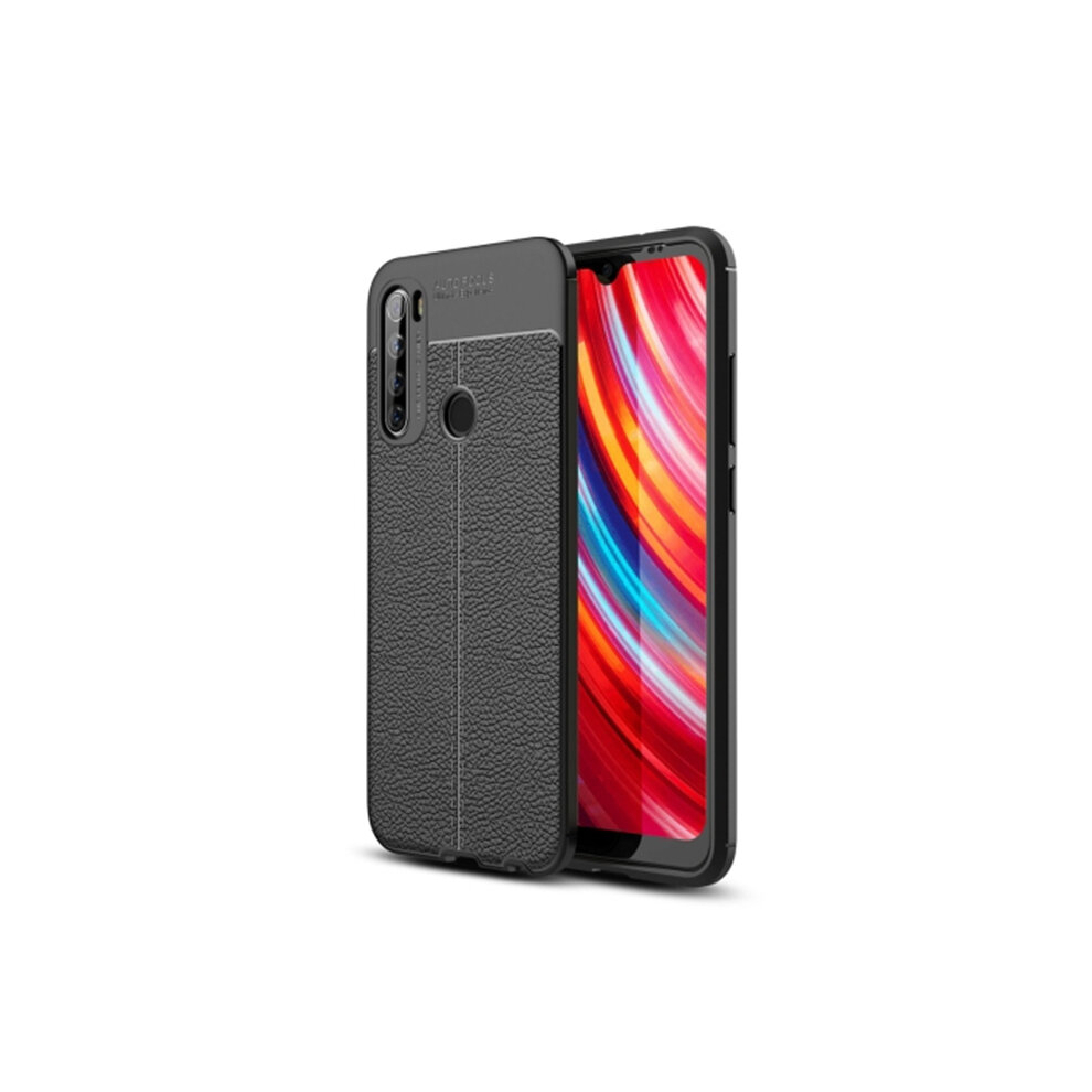 2Pcs For Xiaomi Redmi Note 8T Litchi Texture Tpu Shockproof Case 8881471533677