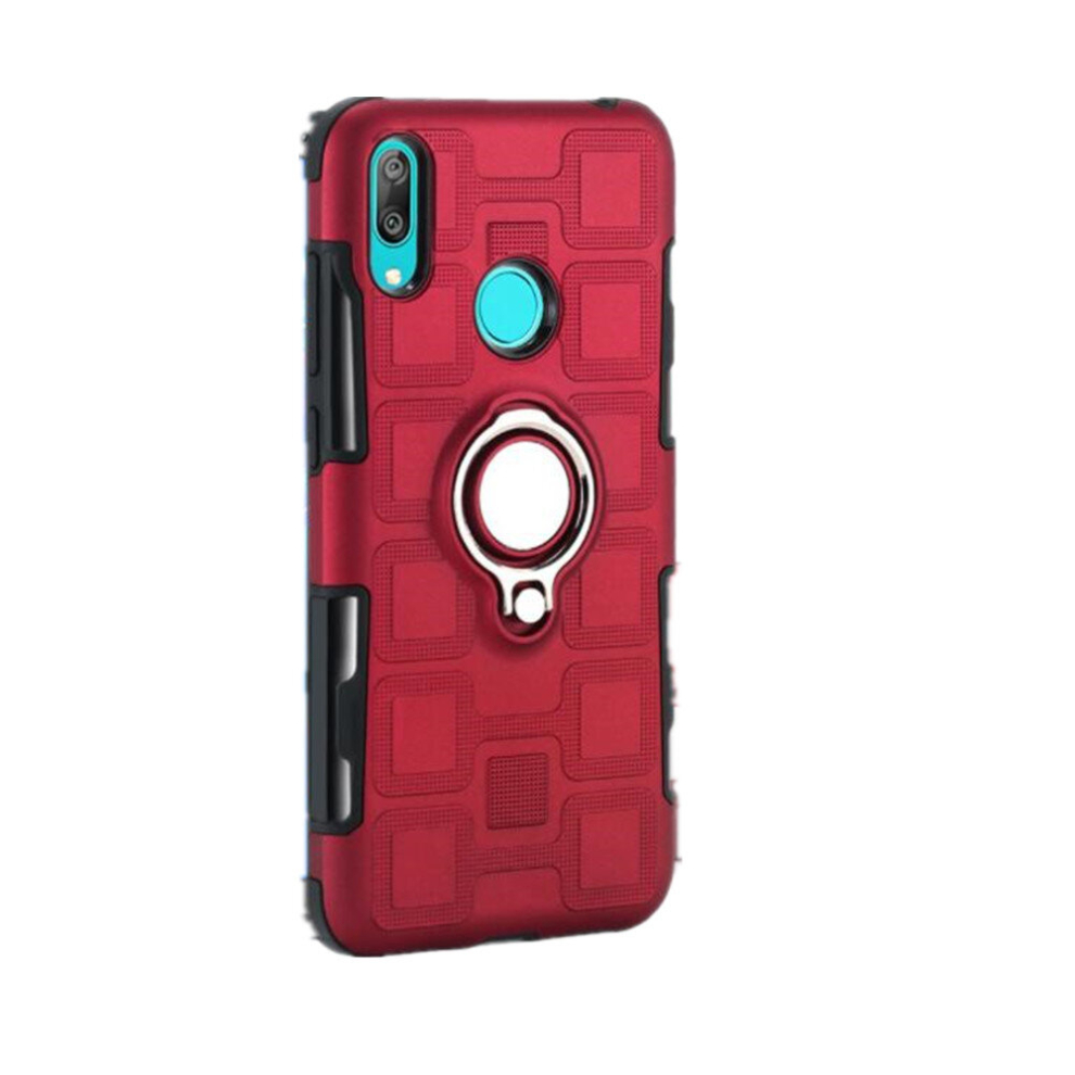 For Huawei Y7 (2019) 3 In 1 Cube Pc + Tpu Protective Case 8881471527041