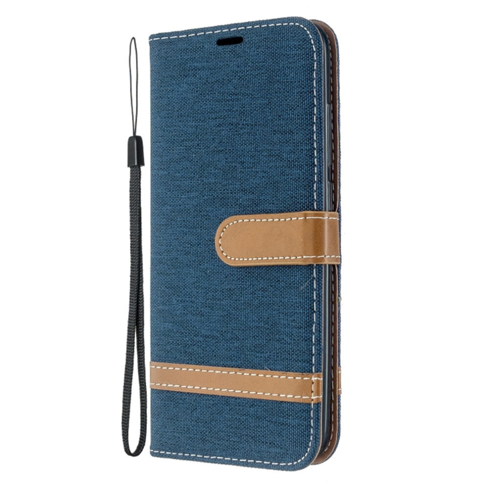 For Xiaomi Redmi 8A Color Matching Denim Texture Horizontal Flip Pu Leather Case With Holder & Card Slots & Wallet & Lanyard 8881471532878