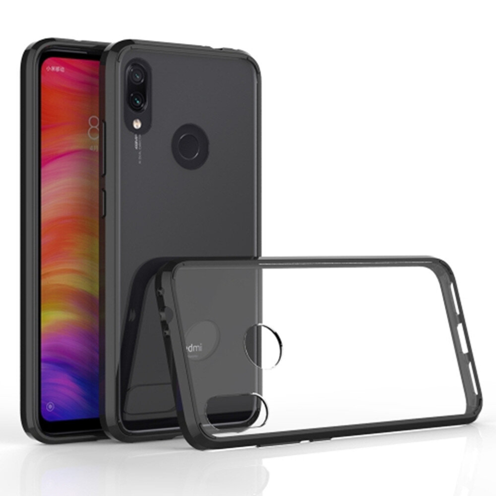 Scratchproof Tpu + Acrylic Protective Case For Xiaomi Redmi Note 7/Note 7 Pro (Black) Black 8881471523555