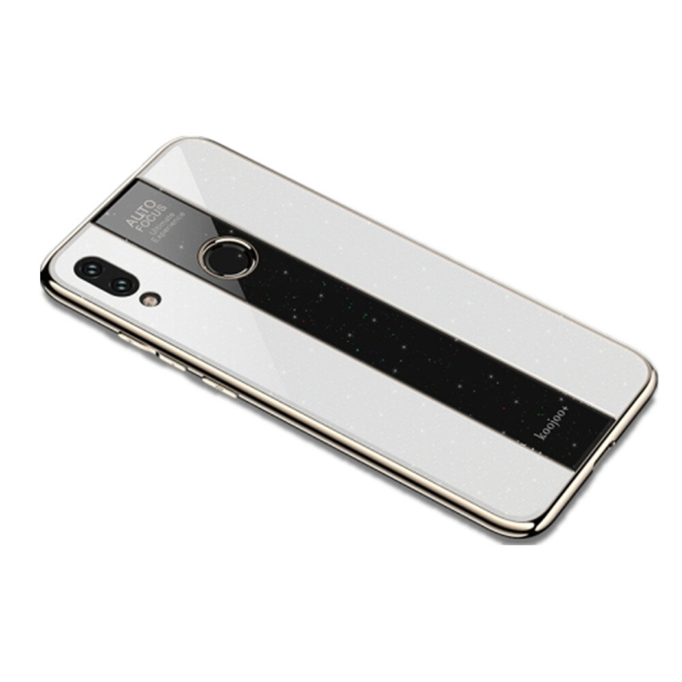 Electroplated Mirror Glass Case For Xiaomi Redmi Note 7(White) White 8881471530232