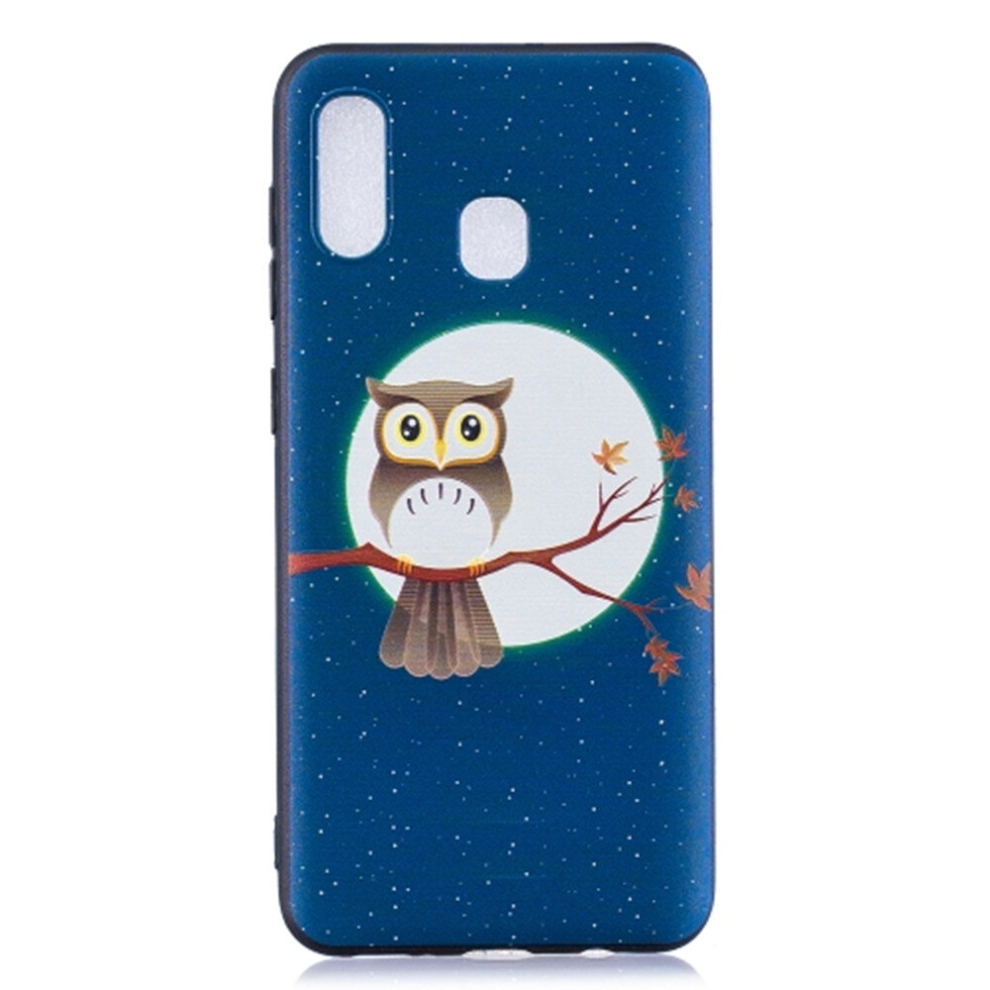 2 Pcs Embossment Patterned Tpu Soft Cover Case For Galaxy A20 / A30 8881471525702