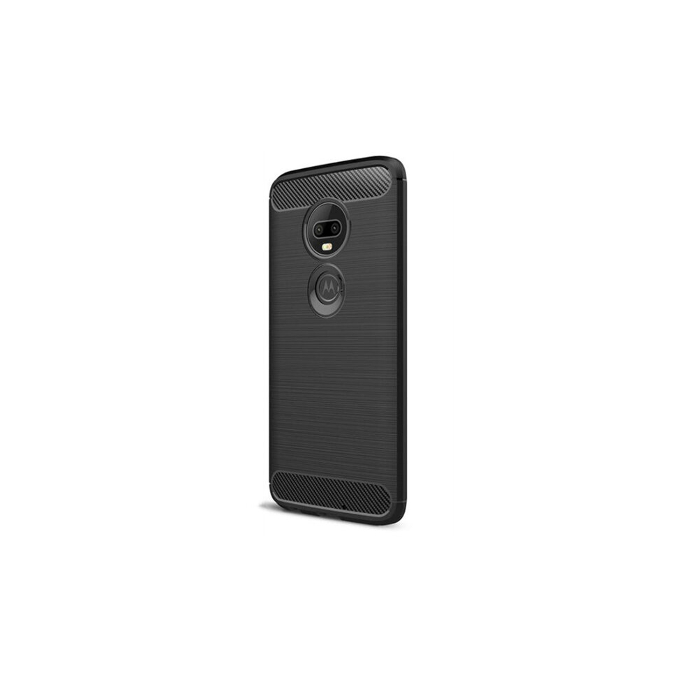 2Pcs Brushed Texture Carbon Fiber Tpu Case For Motorola Moto G7 Power Eu Version 8881471532113