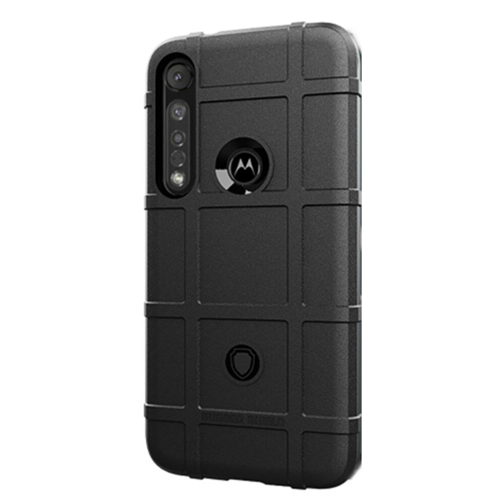 2Pc For Moto G8 Plus Full Coverage Shockproof Tpu Case(Black) Black 8881471532915