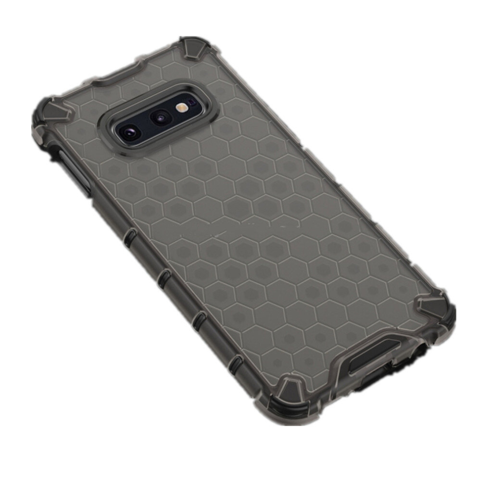 2 Pcs Shockproof Honeycomb Pc + Tpu Case For Galaxy S10e (Black) Black 8881471532984