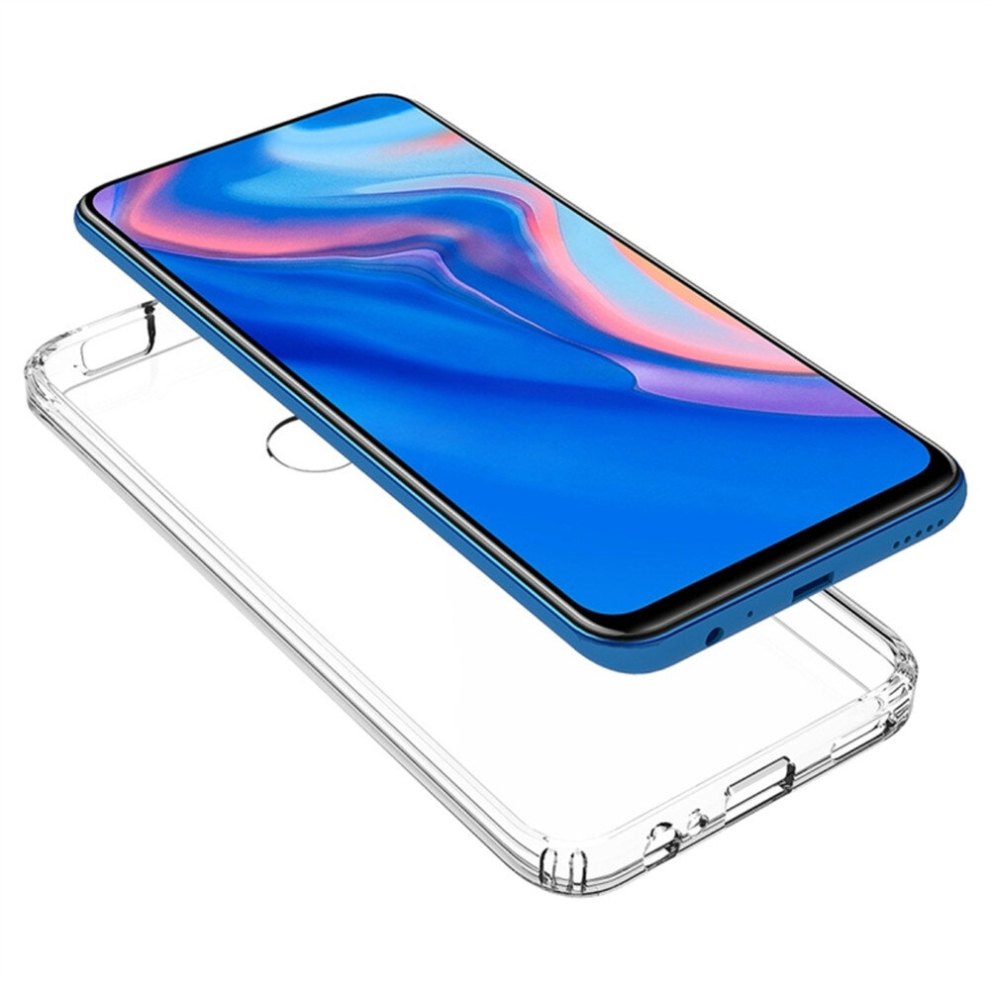 2 Pcs For Huawei Y9 Prime 2019 Scratchproof Tpu + Acrylic Protective Case(Transparent) 8881471524248