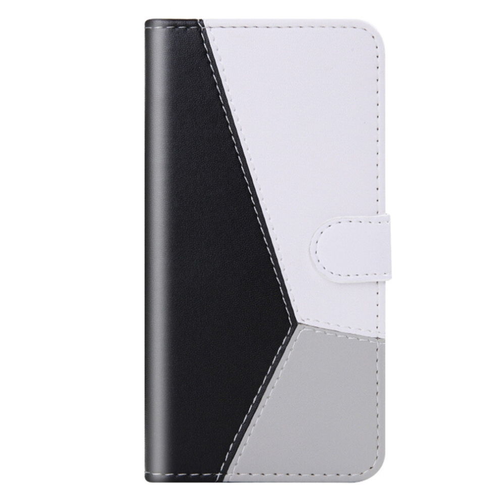 For Xiaomi Redmi 8 Tricolor Stitching Horizontal Flip Tpu + Pu Leather Case With Holder & Card Slots & Wallet(Black) Black 8881471532182