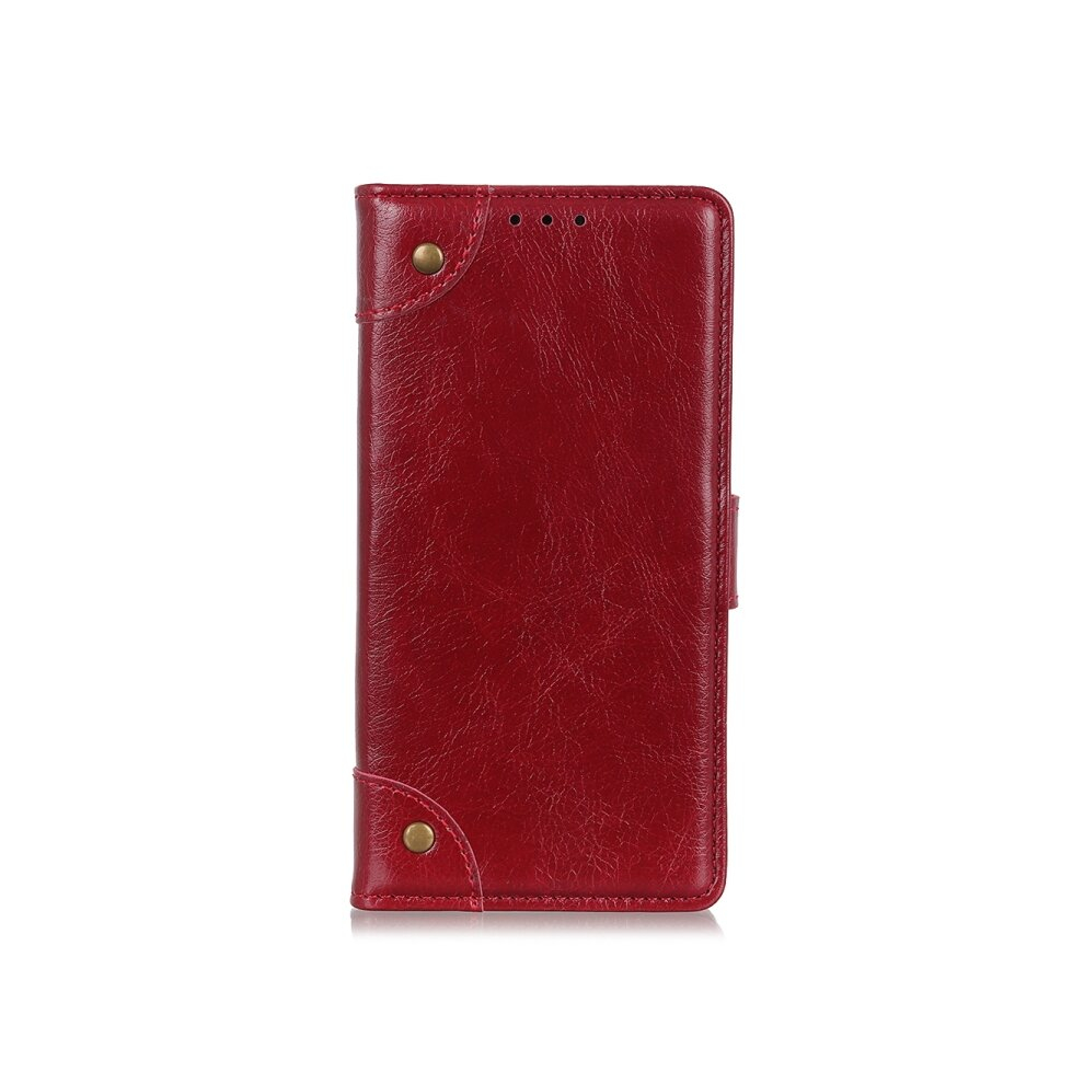 For Huawei P40 Copper Buckle Nappa Texture Horizontal Flip Leather Case With Holder & Card Slots & Wallet(Red) Red 8881471523586