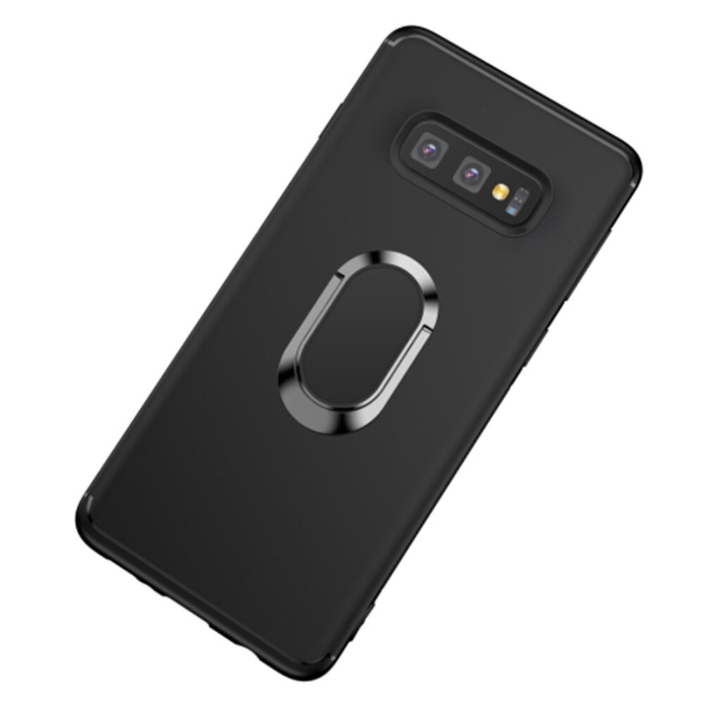 Shockproof Tpu Full Protective Case For Galaxy S10 E, With 360 Degree Rotation Holder (Black) Black 8881471528048