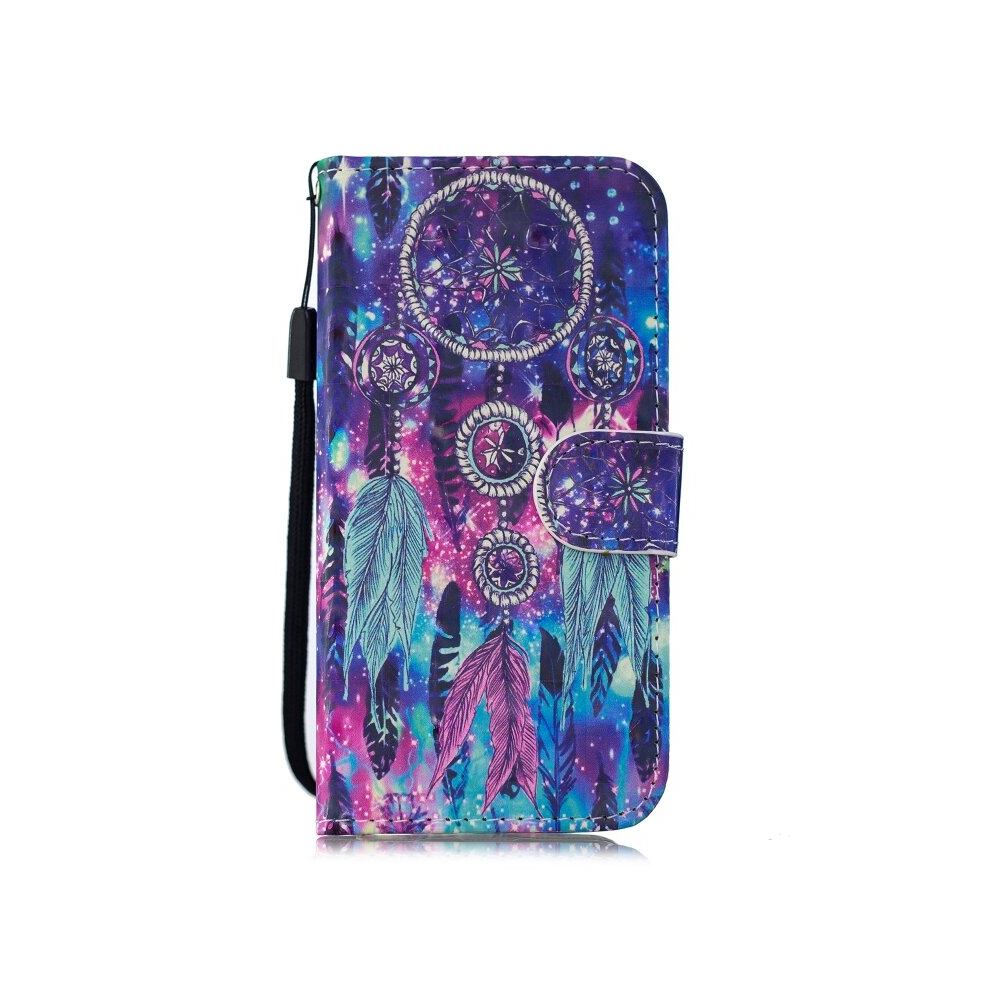 3D Painting Pattern Coloured Drawing Horizontal Flip Pu Leather Case With Holder & Card Slots & Wallet For Xiaomi Redmi 6 Pro / Mi A2 Lite(Starry Wind 8881471525733