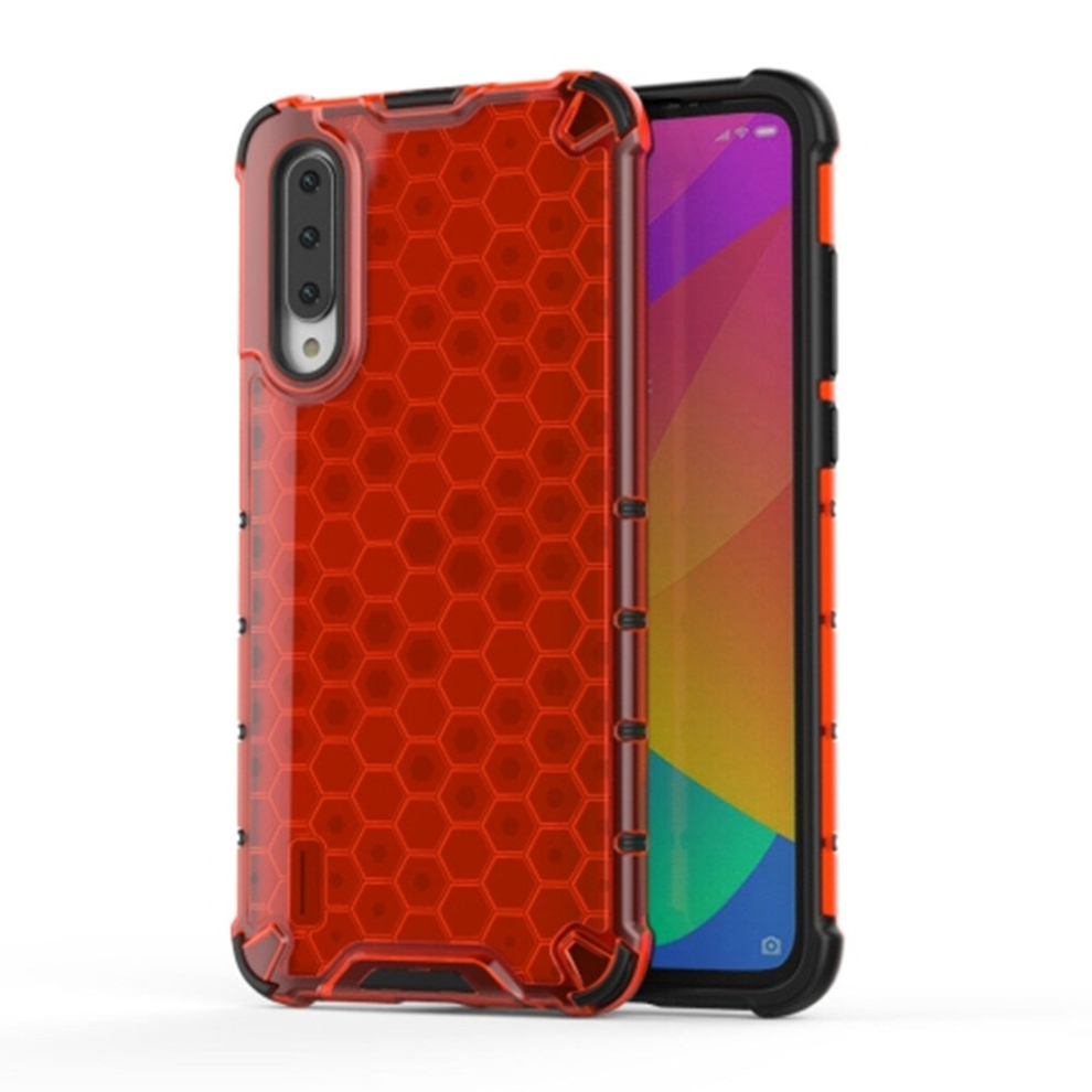 For Xiaomi Cc9 Shockproof Honeycomb Pc + Tpu Case (Red) Red 8881471525887