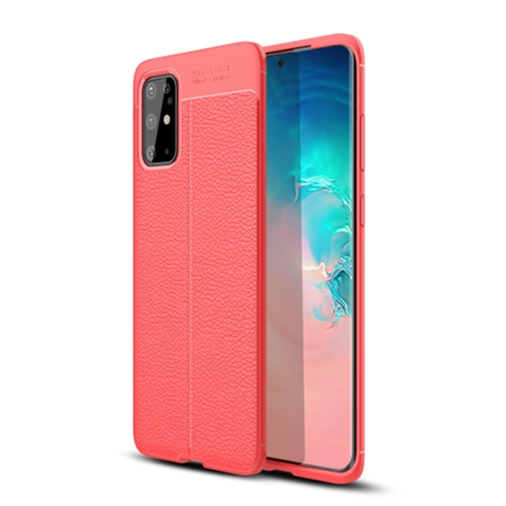 2Pcs For Galaxy S11 Litchi Texture Tpu Shockproof Case(Red) Red 8881471523685
