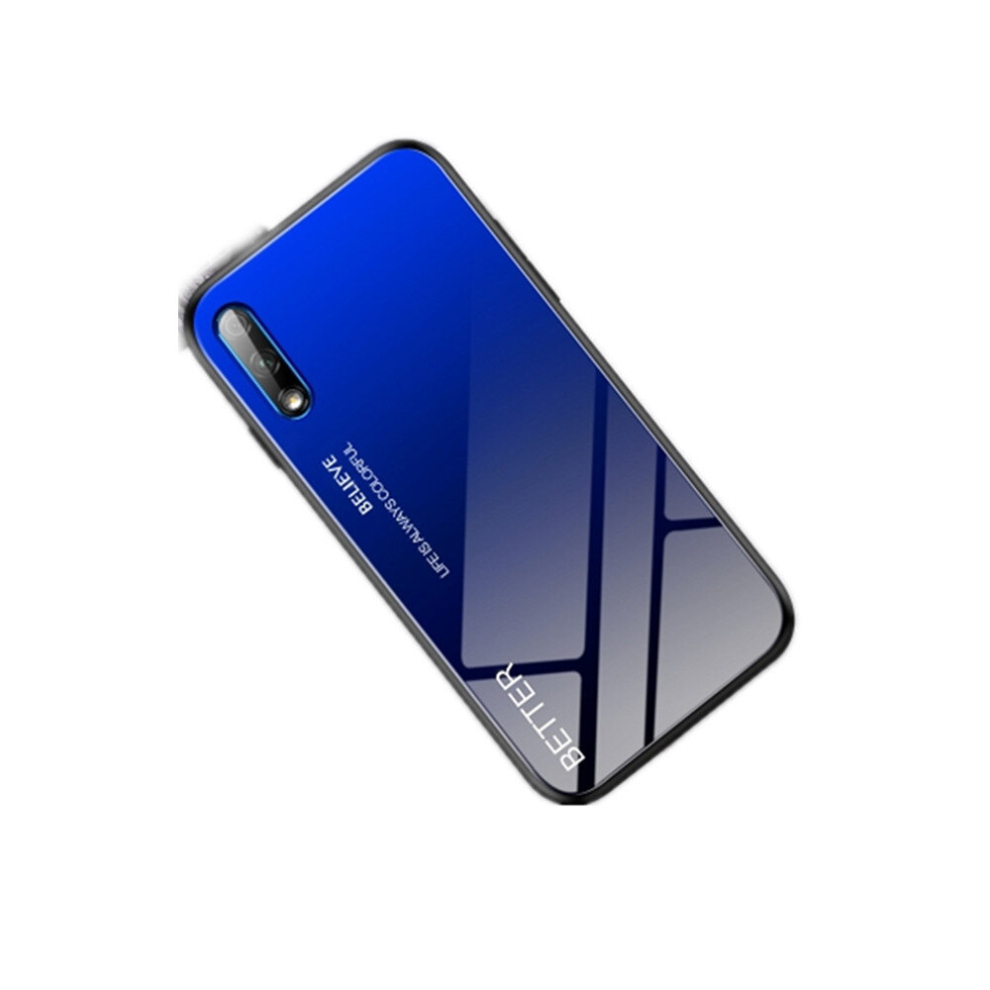 2 Pcs Shockproof Tempered Glass + Tpu Case For Huawei Honor 9X(Black ) Blue 8881471523029