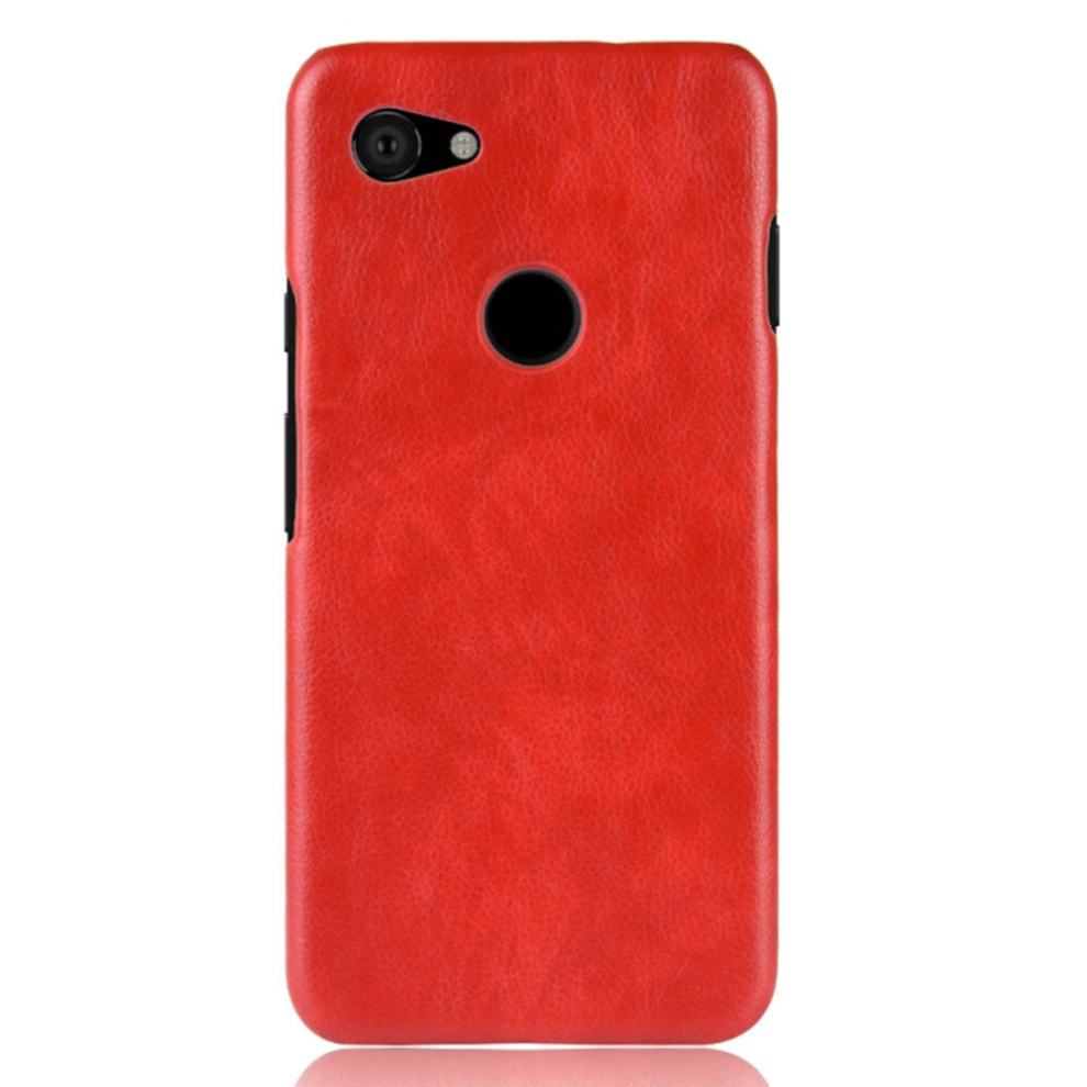 2 Pcs Shockproof Litchi Texture Pc + Pu Case For Google Pixel 3A(Red) Red 8881471533493