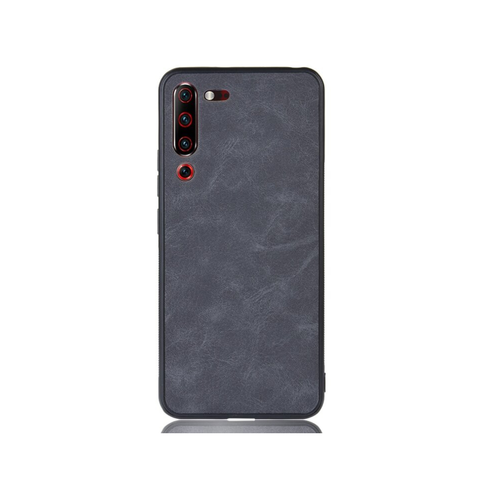2Pcs Shockproof Sheep Skin Pc + Pu + Tpu Case For Lenovo Z6 Pro(Black) Black 8881471528949
