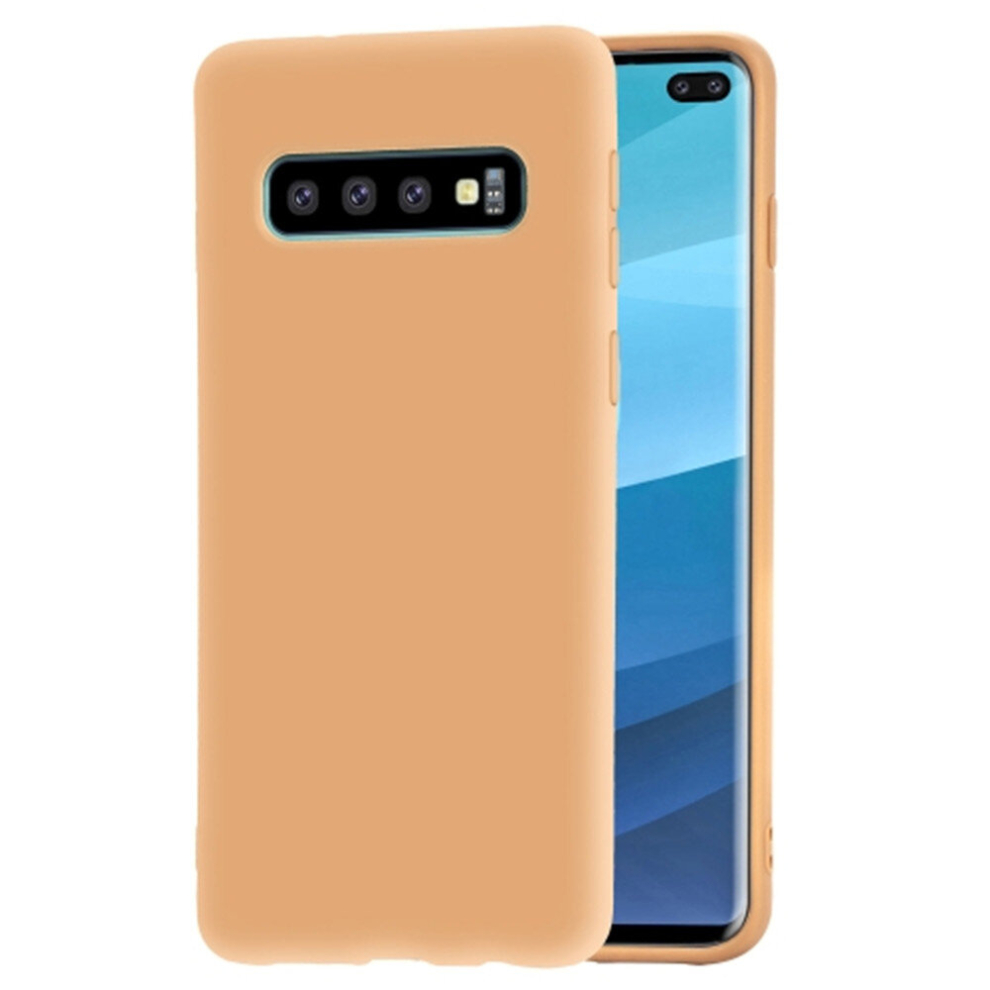 4Pcs Frosted Soft Tpu Protective Case For Galaxy S10 Plus(Brown) Brown 8881471529328