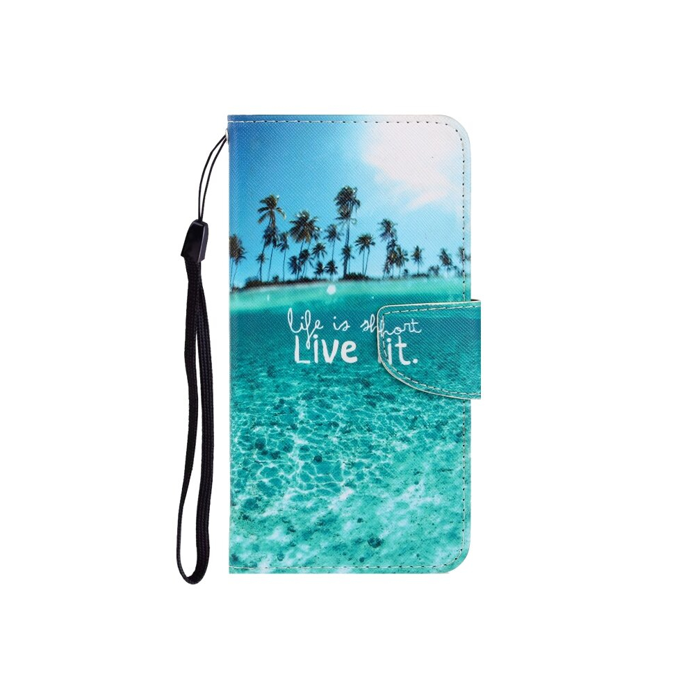 For Galaxy S11 3D Colored Drawing Horizontal Flip Pu Leather Case With Holder & Card Slots & Wallet(Coconut Tree) 8881471531130