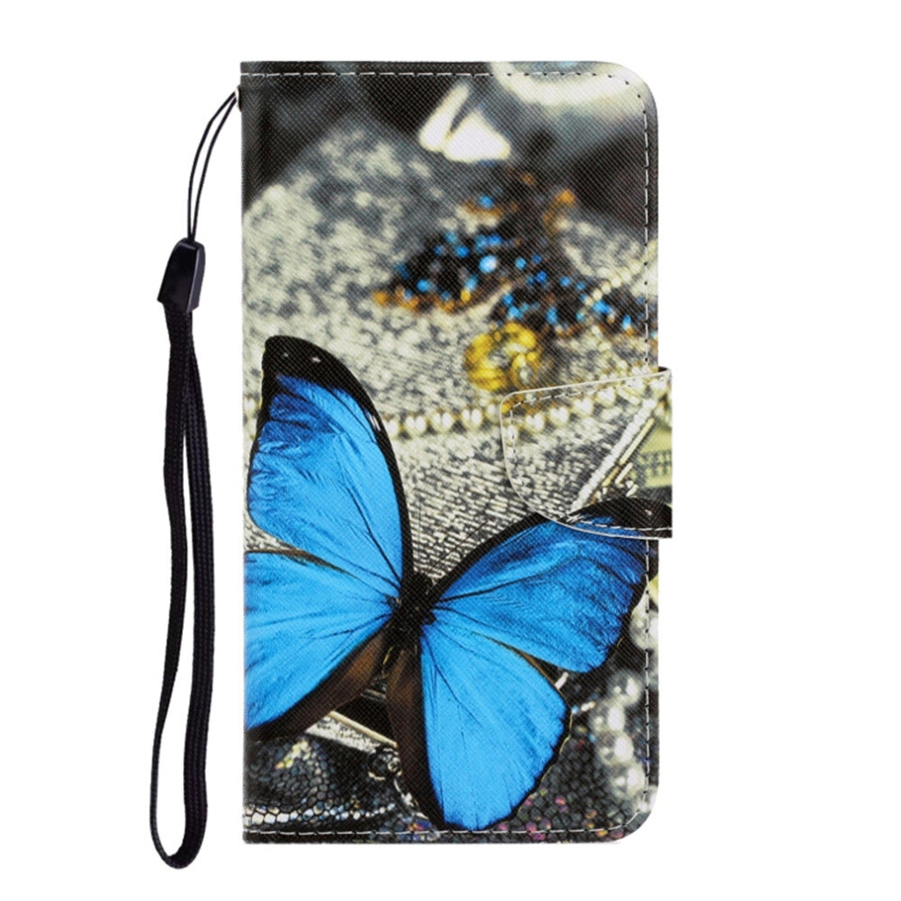 For Xiaomi Redmi Note 8 3D Colored Drawing Horizontal Flip Pu Leather Case With Holder & Card Slots & Wallet(A Butterfly) 8881471529359