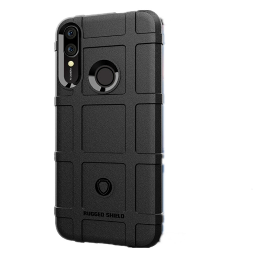 2Pcs Shockproof Protector Cover Full Coverage Silicone Case For Huawei Y9 (2019)(Black) Black 8881471530362