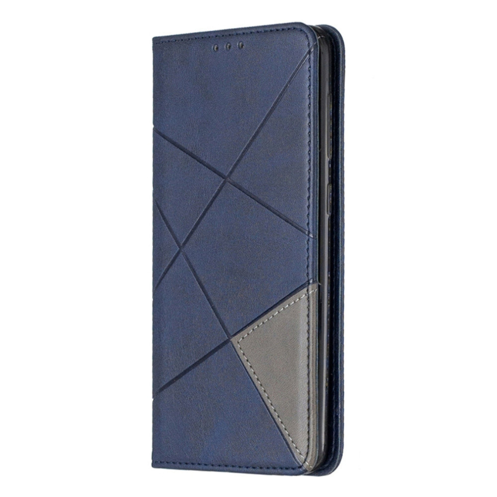 Rhombus Texture Horizontal Flip Magnetic Leather Case With Holder & Card Slots & Wallet For Galaxy A20 / A30(Blue) Blue 8881471523654