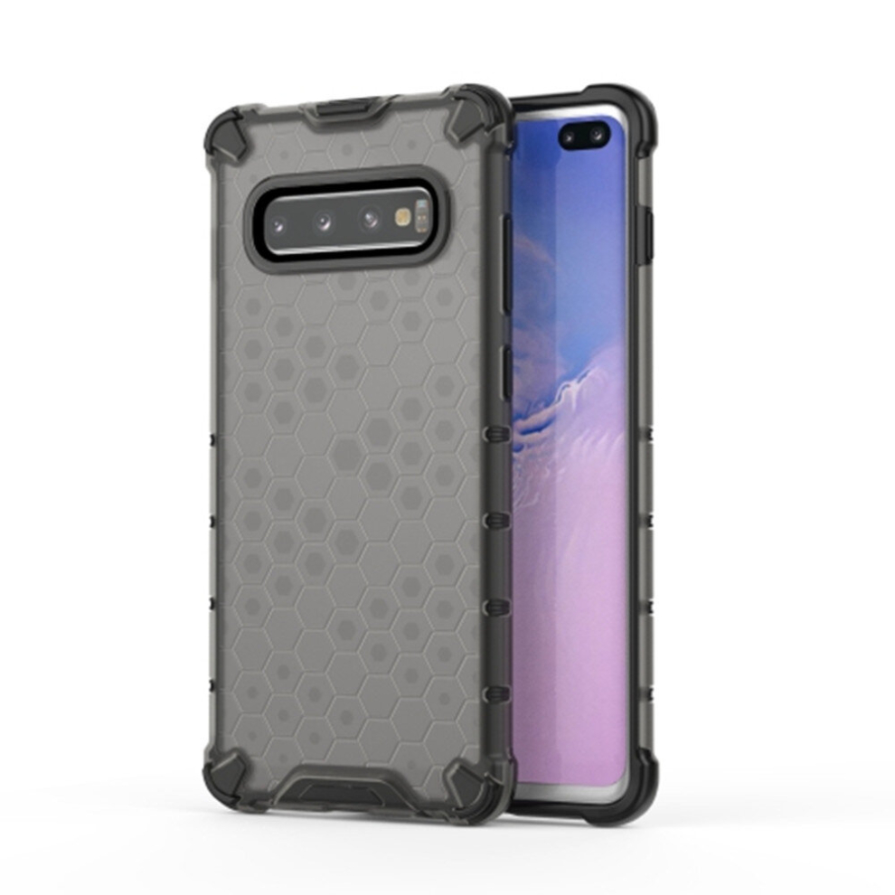 2 Pcs Honeycomb Shockproof Pc + Tpu Case For Galaxy S10+ 8881471530454