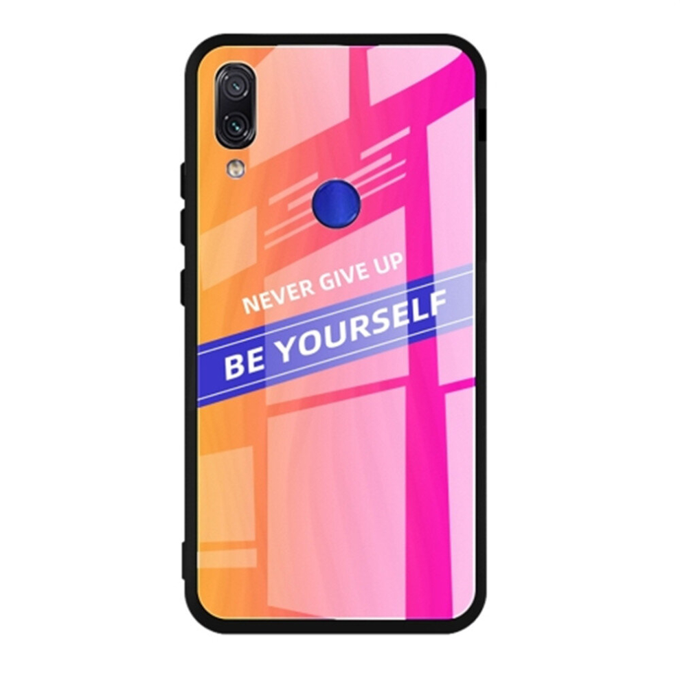2 Pcs For Xiaomi Redmi Note 7 Shockproof Pc + Tpu + Glass Protective Case 8881471532359