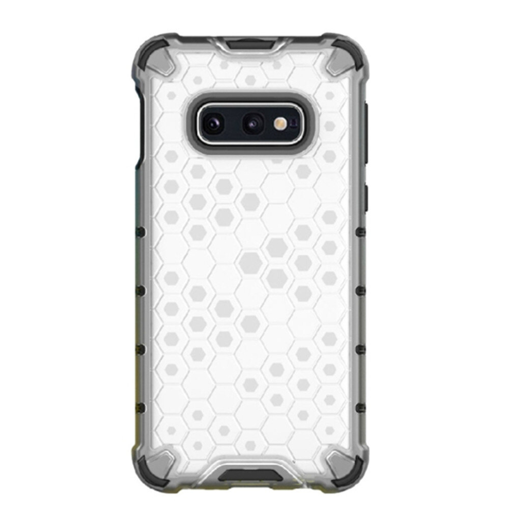 2Pcs Shockproof Honeycomb Pc+Tpu Protective Case For Galaxy S10e(White) White 8881471524385