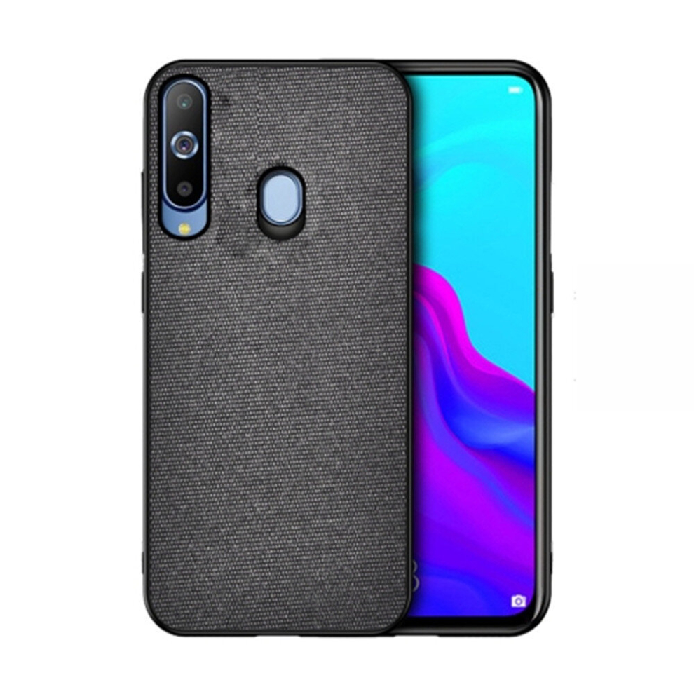 Shockproof Cloth Texture Pc+ Tpu Protective Case For Galaxy A50 (Black) Black 8881471528345