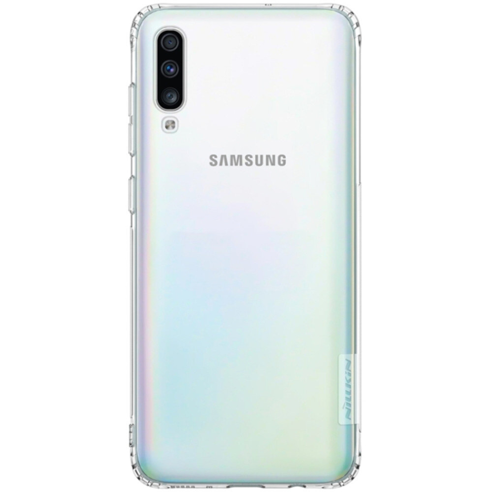 Nature Tpu Transparent Soft Case For Galaxy A70 (White) White 8881471530386