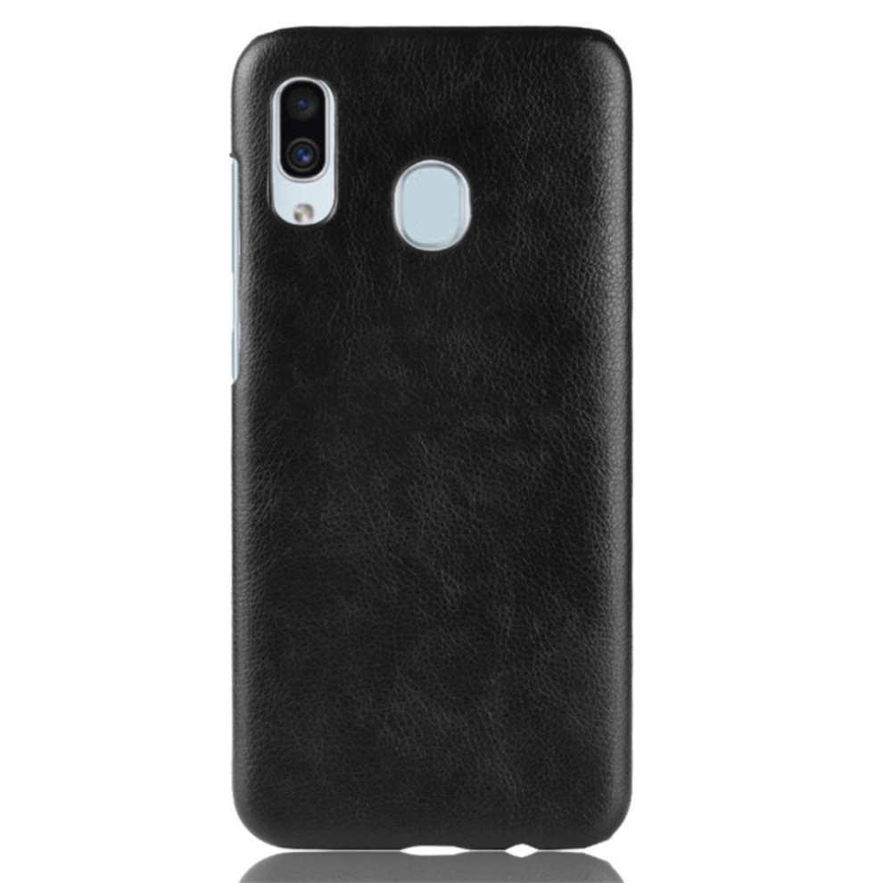 Shockproof Litchi Texture Pc + Pu Protective Case For Galaxy A40 (Black) Black 8881471533592