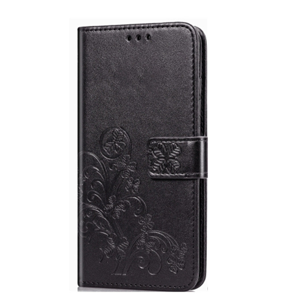 Photos - Case Keshen Lucky Clover Pressed Flowers Pattern Leather  for Xiaomi Redmi Note 7, with Holder & Card Slots & Wallet & Hand Strap (B 