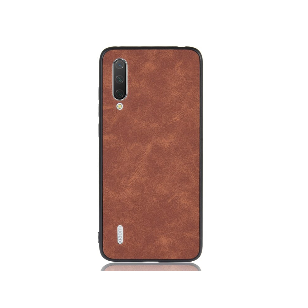 2Pcs Shockproof Sheep Skin Pc + Pu + Tpu Case For Xiaomi Mi Cc9e(Brown) Brown 8881471531062