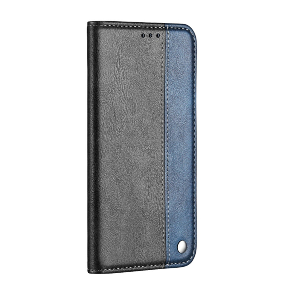 Business Solid Color Stitching Horizontal Flip Leather Case For Galaxy S10+, With Holder & Card Slots & Wallet & Lanyard (Blue) Blue 8881471530898