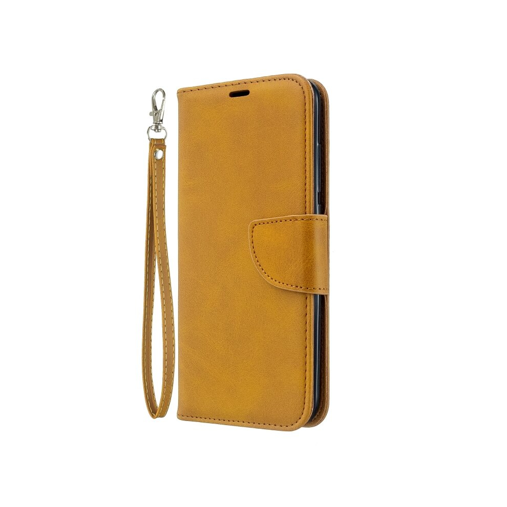 For Xiaomi Redmi 8A Lambskin Texture Pure Color Horizontal Flip Pu Leather Case With Holder & Card Slots & Wallet & Lanyard(Yellow) Yellow 8881471531383