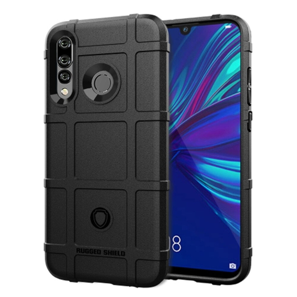 Shockproof Rugged Shield Full Coverage Protective Silicone Case For Huawei P Smart+ 2019 (Black) Black 8881471531246