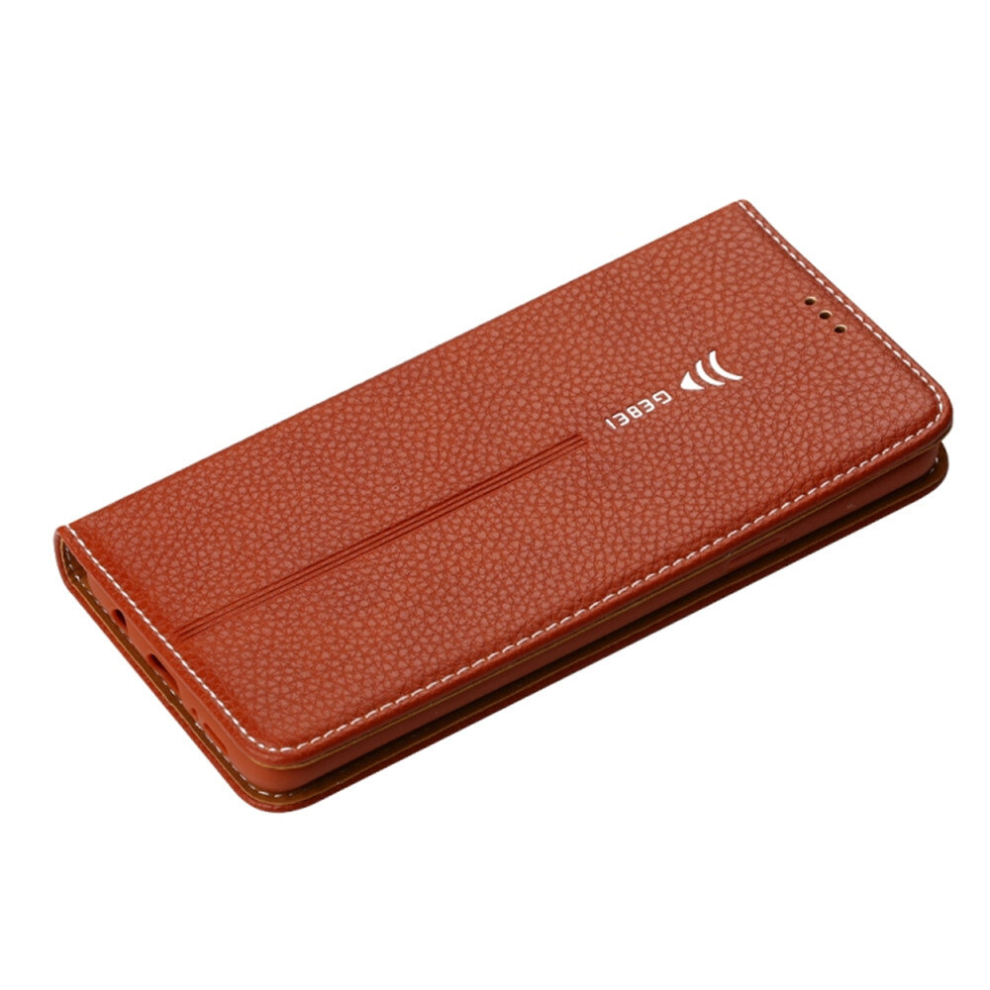 For Galaxy S9 Gebei Pu+Tpu Horizontal Flip Protective Case With Holder & Card Slots(Brown) Brown 8881471532366