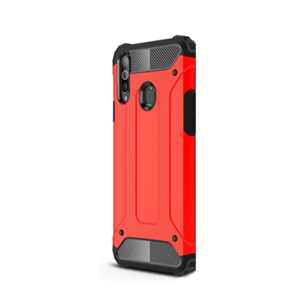 2Pc Magic Armor Tpu + Pc Combination Case For Galaxy A20s(Red) Red 8881471523739