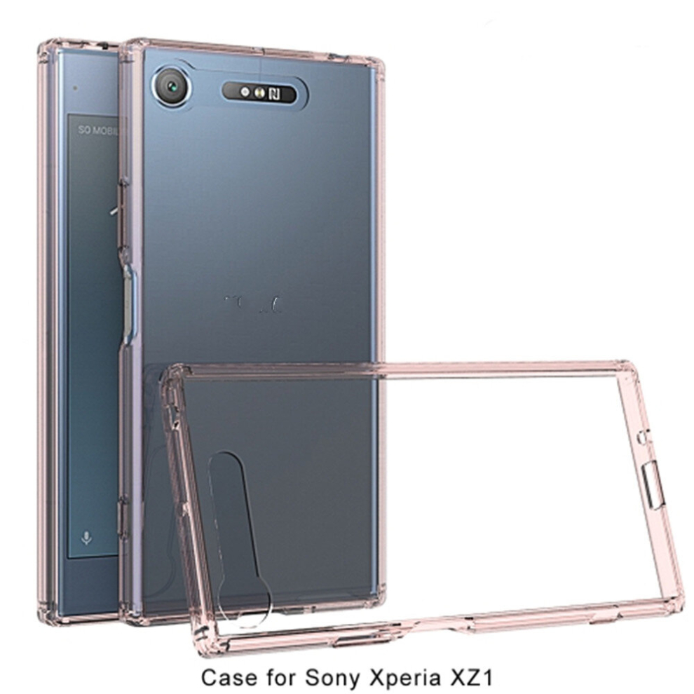 Scratchproof Tpu + Acrylic Protective Case For Sony Xperia Xz1(Pink) Pink 8881471532076