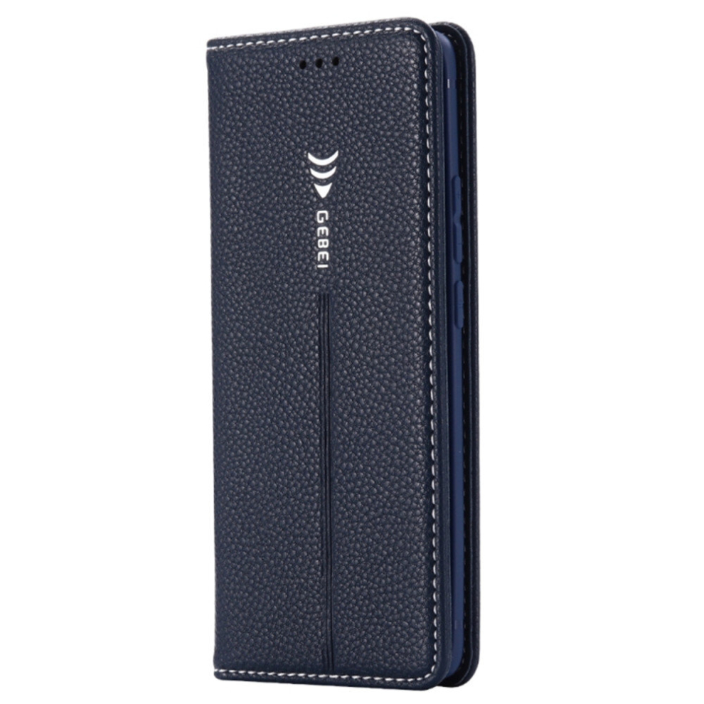 For Huawei Mate 20 Pro Gebei Pu+Tpu Horizontal Flip Protective Case With Holder & Card Slots(Blue) Blue 8881471528611