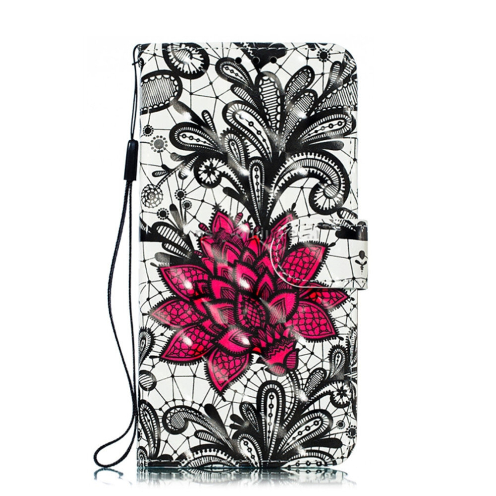 Photos - Case Keshen 3D Lace Flower Pattern Horizontal Flip PU Leather  for Galaxy S10, with Holder & Card Slots & Wallet & Photo Frame 