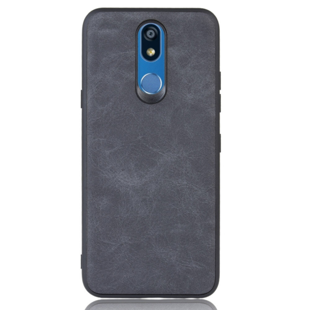 2Pcs Shockproof Sheep Skin Pc + Pu + Tpu Case For Lg K40 / K12 Plus(Black) Black 8881471531673