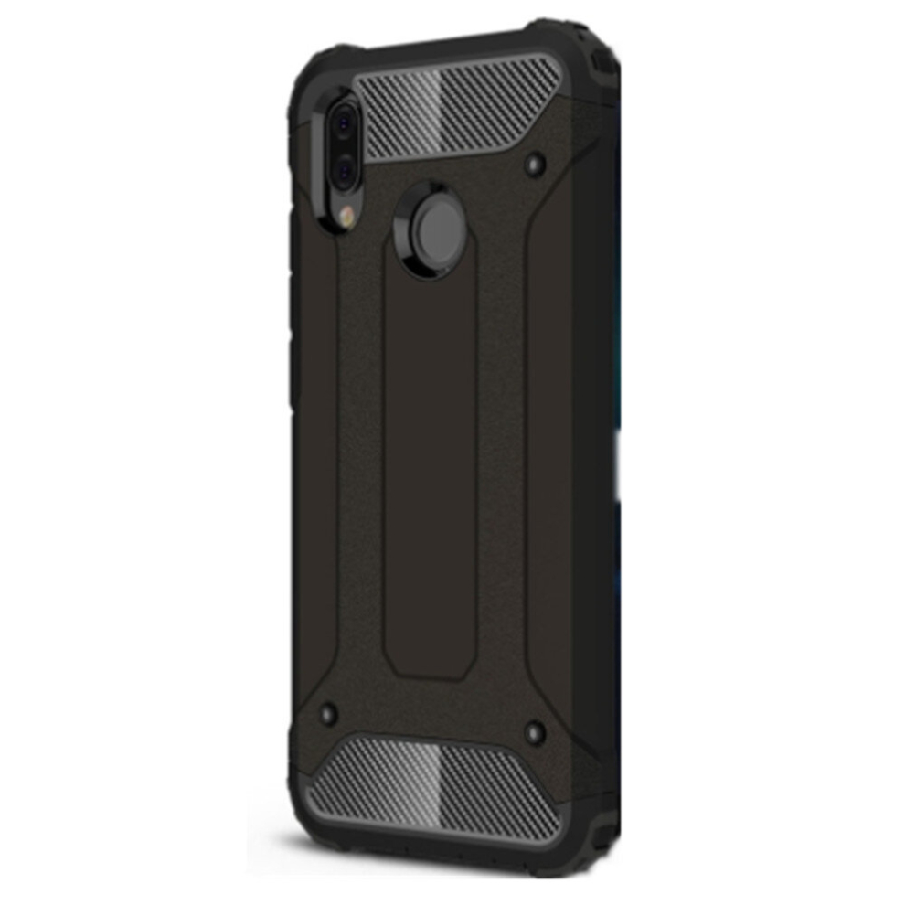 For Huawei P20 Lite Full-Body Rugged Tpu + Pc Combination Back Cover Case(Black) Black 8881471535237