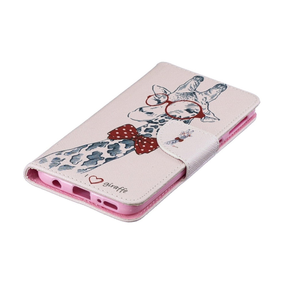 Colored Drawing Pattern Horizontal Flip Leather Case For Samsung Galaxy A40,With Holder & Card Slots & Wallet(Deer) 8881471528642