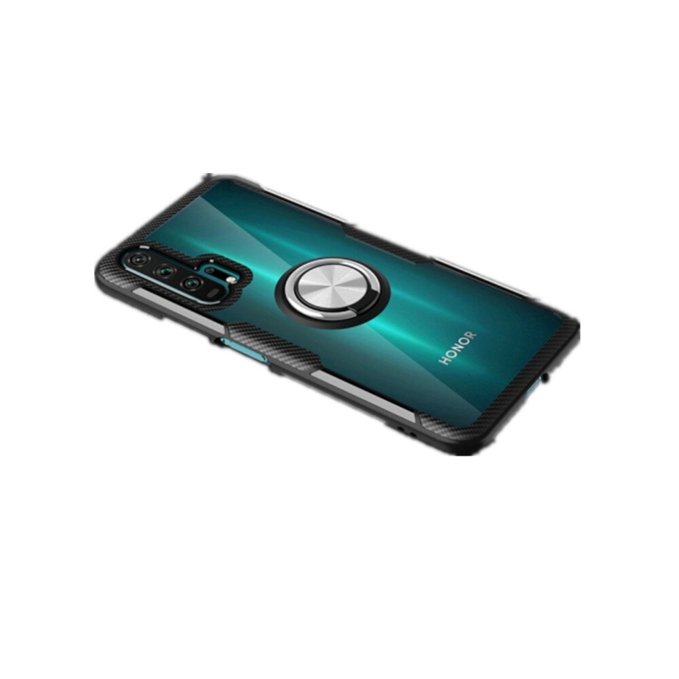Ultra-Thin Tpu Protective Case With 360 Degree Rotation Holder For Huawei Honor 20 Pro(Silver ) Black 8881471528727